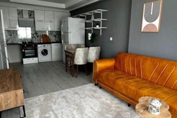 Our New Furnished 1+1 Flat in Gazipaşa is for Sale