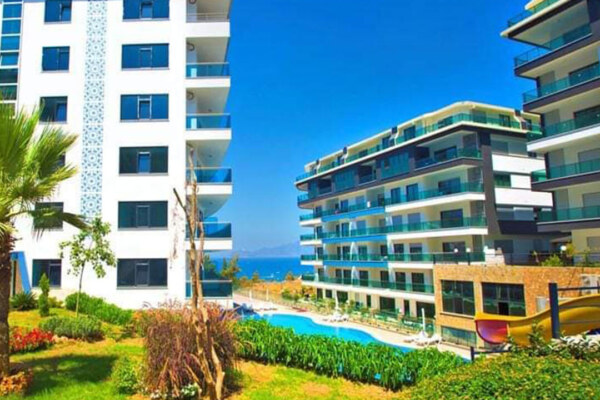 2+1 Apartment for Sale with Sea View in Alanya Kargıcak