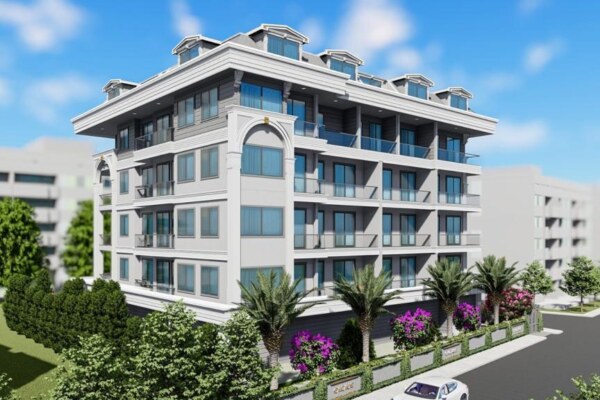 1+1 Zero Flat for Sale in Alanya Saray Neighborhood