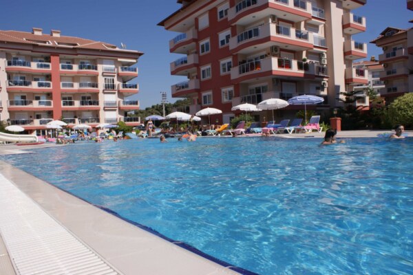 Fully Furnished Apartment for Sale in Alanya Oba Yuksek 2 Site