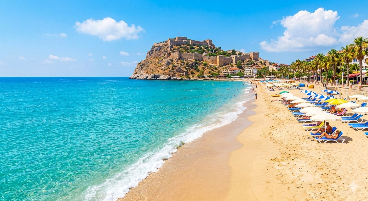 Alanya Castle and Red Tower