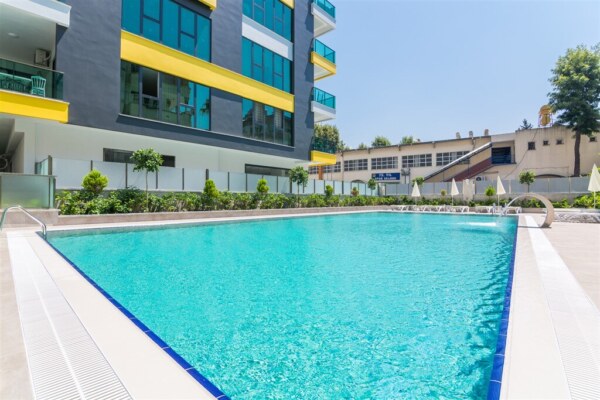 Konak City Tower Alanya | Fully Furnished 3+1 Apartment in Luxury Residence with Full Amenities