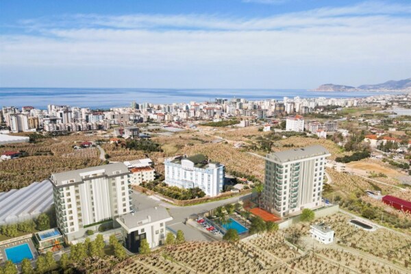 A Life of Hotel Comfort: 1+1 Apartment for Sale in Mahmutlar Konak Garden Life 2